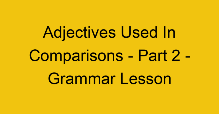 Prepositions - Grammar Lesson