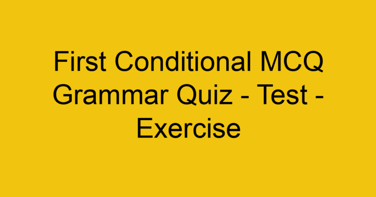 GERUNDS vs INFINITIVES MCQ Grammar Quiz - Test - Exercise