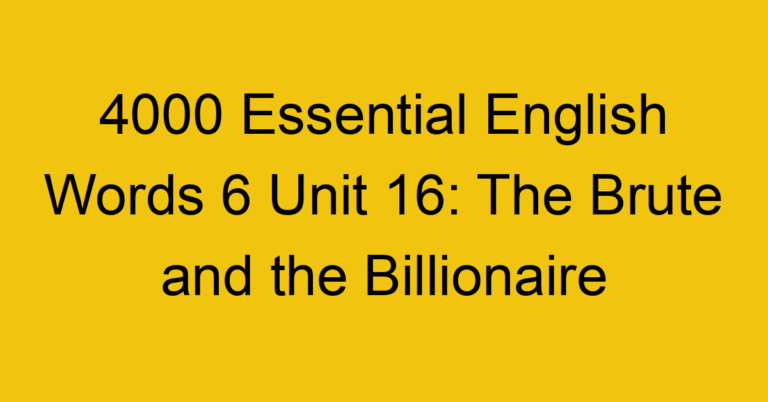 4000 Essential English Words 1-6 Tests - English Tests Online