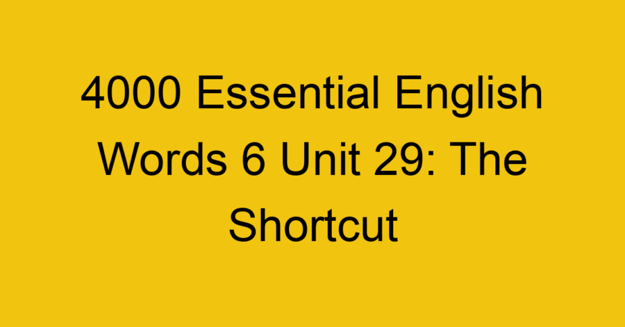 4000 Essential English Words 1-6 Tests - English Tests Online